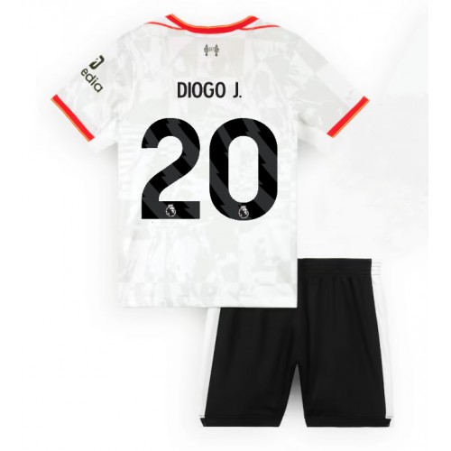 Fotballdrakt Barn Liverpool Diogo Jota #20 Tredjedraktsett 2024-25 Kortermet (+ Korte bukser)